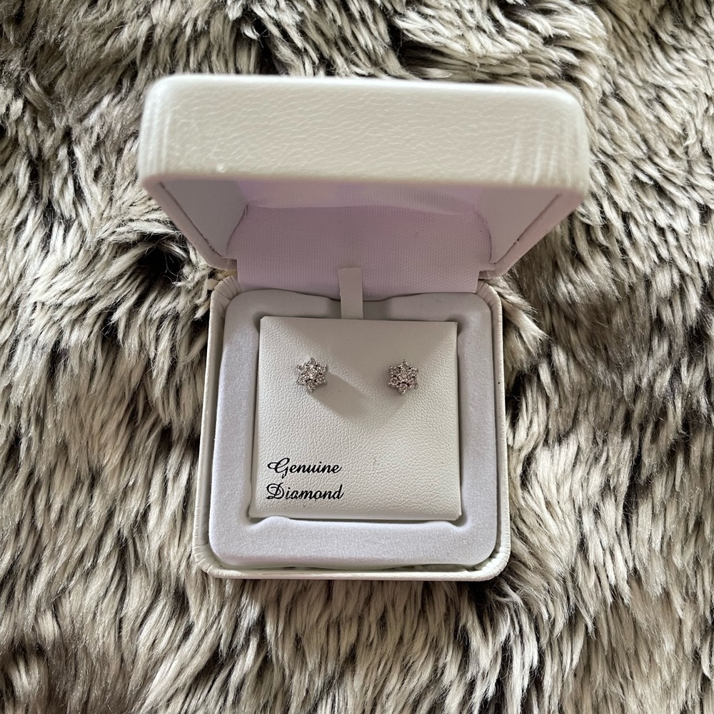 Kohl’s Sterling Silver Diamond Accent Earrings